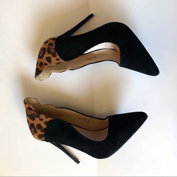 Lost Ink Tammy leopard print pumps - Picture 5 of 8